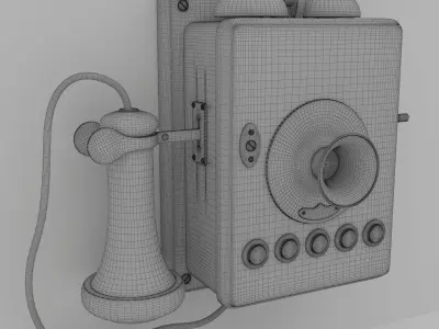 Telephone vintage - vintage 3D model