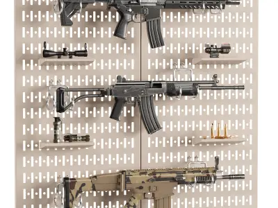 Store Show Case 8 Gun Store 2 Low-poly 3D model