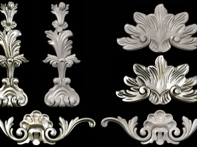 Collection of 40 classic carvings Part 2 3D model purchase