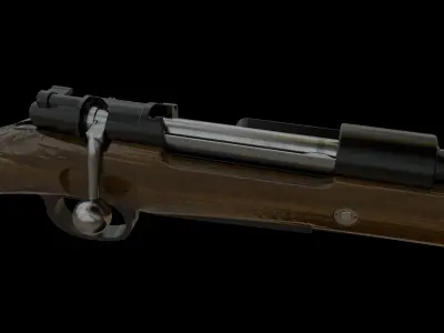 kar98k world war ii rifle 3D model