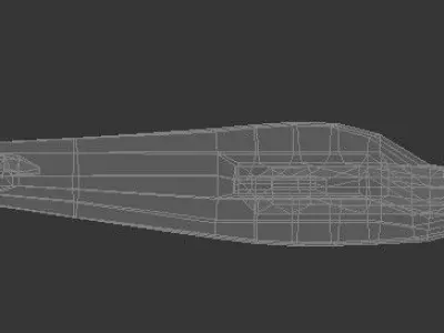 Low poly 3D model of airplane Utva 75 Free low-poly 3D model