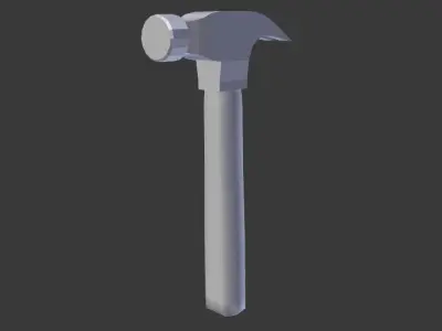 Low Poly Hammer Low-poly 3D model shop