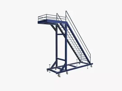 Ladder 3D model 4