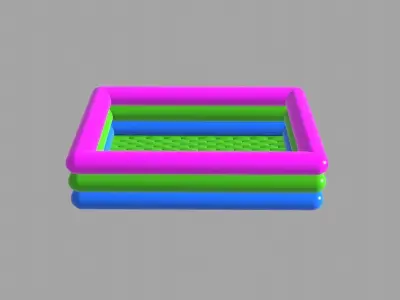 Inflatable pool outdoor 3 3D model