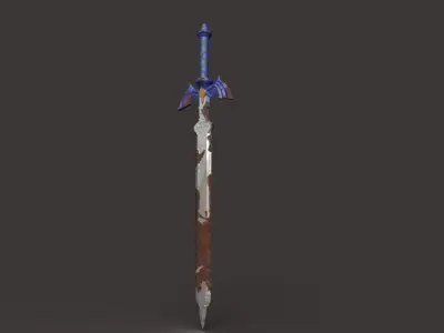 Master Sword  Legend of Zelda Breath of the Wild  Free low-poly 3D model