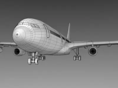 Airbus 340 - 300 3D model