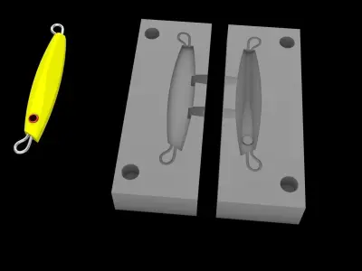 3d model mold jig fishing 3D model