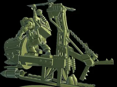 Big mek in deffkopta 3D print model