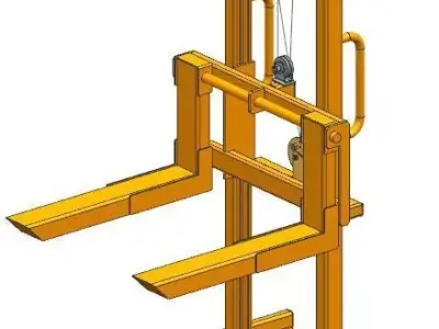 Winch Stacker 500kg 3D model