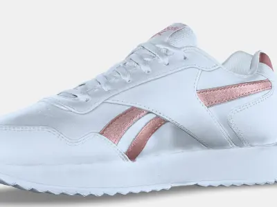 REEBOK GLIDE RIPPLE DOUBLE WHITE PINK 3D model
