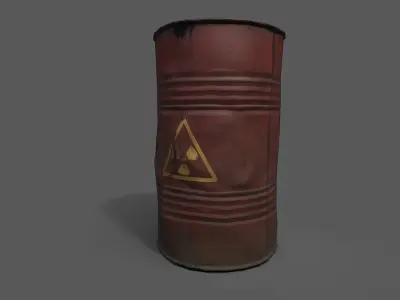 Oil Drum  Free low-poly 3D model