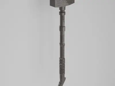 Low Poly Slegde Hammer Low-poly 3D model