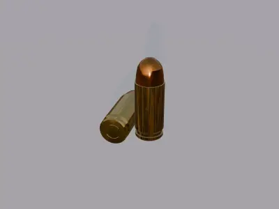9mm Luger Ammunition - Game-Ready 3D Model Low-poly 3D model