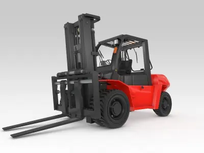 Forklift big 3D model