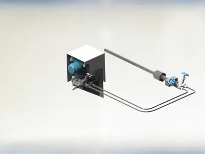 Air flow sensor 3D model
