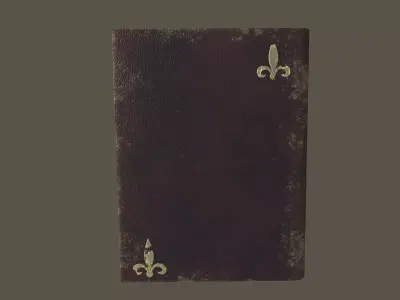 Antique Leather Book Free low-poly 3D model