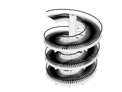 Spiral Conveyor 3D model