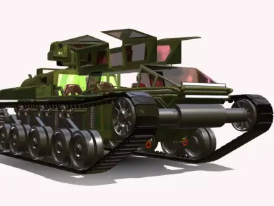 GUANDIRA ARMORED Low-poly 3D model