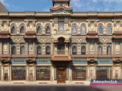 Moscow street 3D model