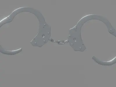 Handcuffs 3D model purchase