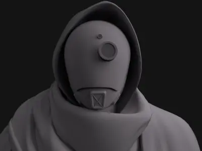 Hermit Drone Low-poly 3D model