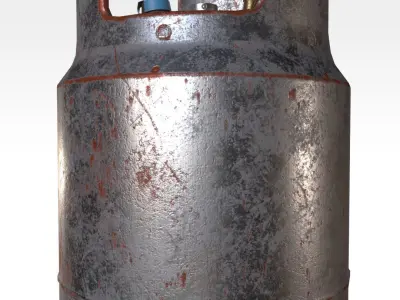 Pressure Tank Low-poly 3D model