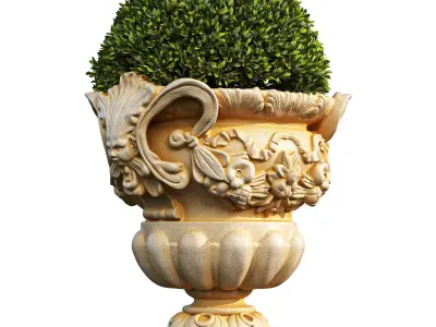 Garden Pot 04 3D model