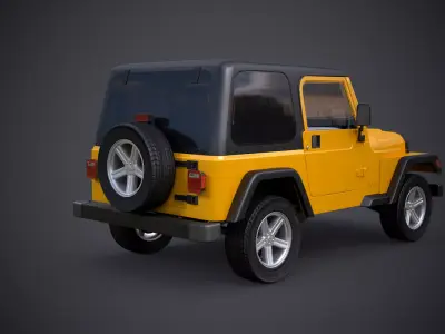 Wrangler TJ Hardtop 3D model