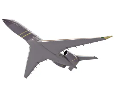 Bombardier Global 8000 aircraft 3D model