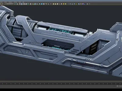 Sci-Fi Parts Kit Pack Vol 02 E-PBR Low-poly 3D model