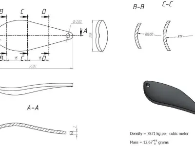 Fishing lures 14g Free 3D model