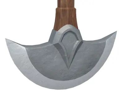 Pendulum Axe Blade Low-poly 3D model