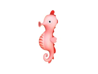 Sea Horse v001 3D model