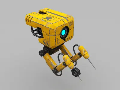 Mechanical Robot Design 3D model