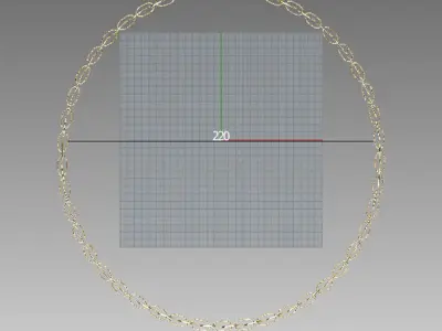 3d model bow necklace design  3D model