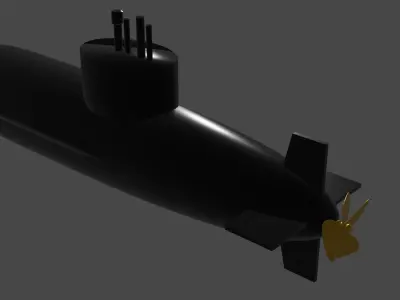 3d submarine model 3D model