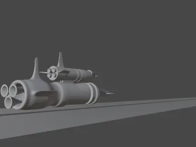 Space ship Free low-poly 3D model by chandimap1996