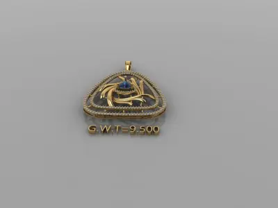 FASHION  PENDANT 3D model 2