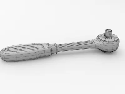Ratchet Socket Wrench 3D model