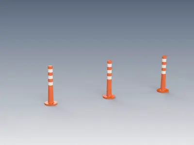 Traffic Bollard 3D print model