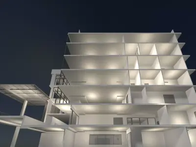 Office building in section cut 24ZZ39 3D model