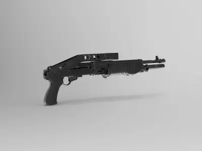 Franchi SPAS-12 shotgun 3D model