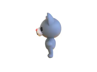 Little animal cute - Cat cute - Character003  Low-poly 3D model
