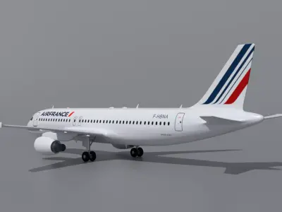  Airbus A320 Air France 3D model
