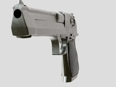 50 Cal Desert Eagle Free 3D Gun Model Free 3D model