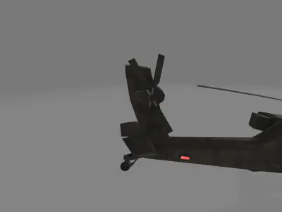 apache attack helicopter 3D model