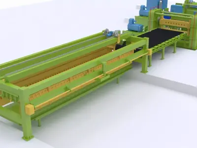 Plate Shearing Machine 3D model