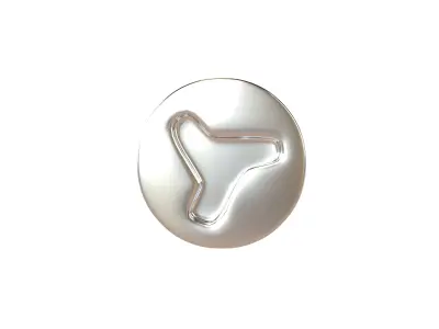 Screw v8 002 Low-poly 3D model