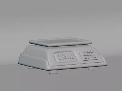 Digital Scale Low-poly 3D model