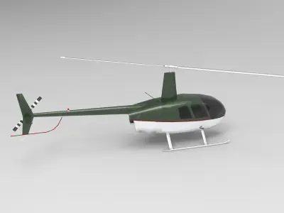 Robinson R44 Raven 3D model